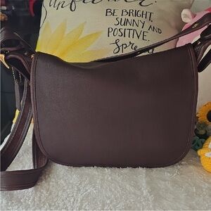 Coach Vintage Brown Leather Shoulder Bag